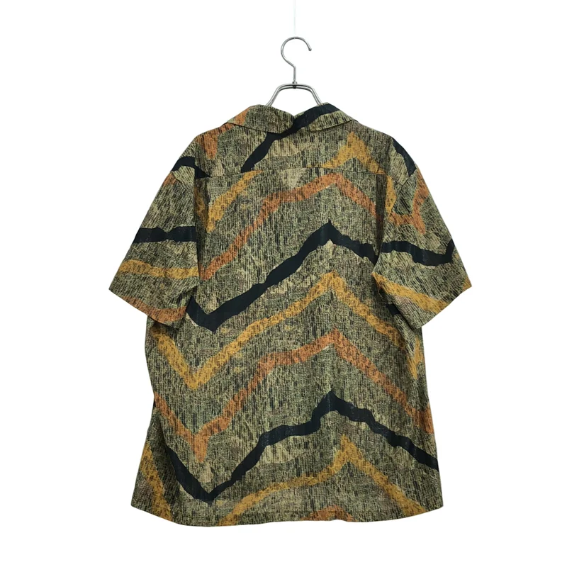 TOGA VIRILIS  / トーガビリリース | Lame print shirt /ラメプリント オープンカラーシャツ | 44 | メンズ