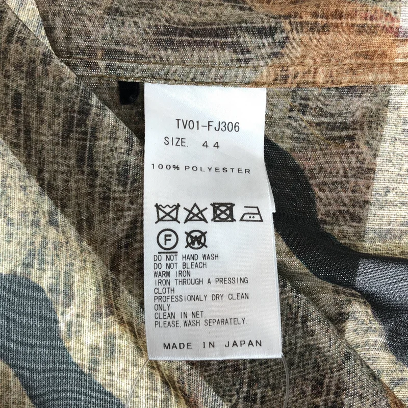 TOGA VIRILIS  / トーガビリリース | Lame print shirt /ラメプリント オープンカラーシャツ | 44 | メンズ