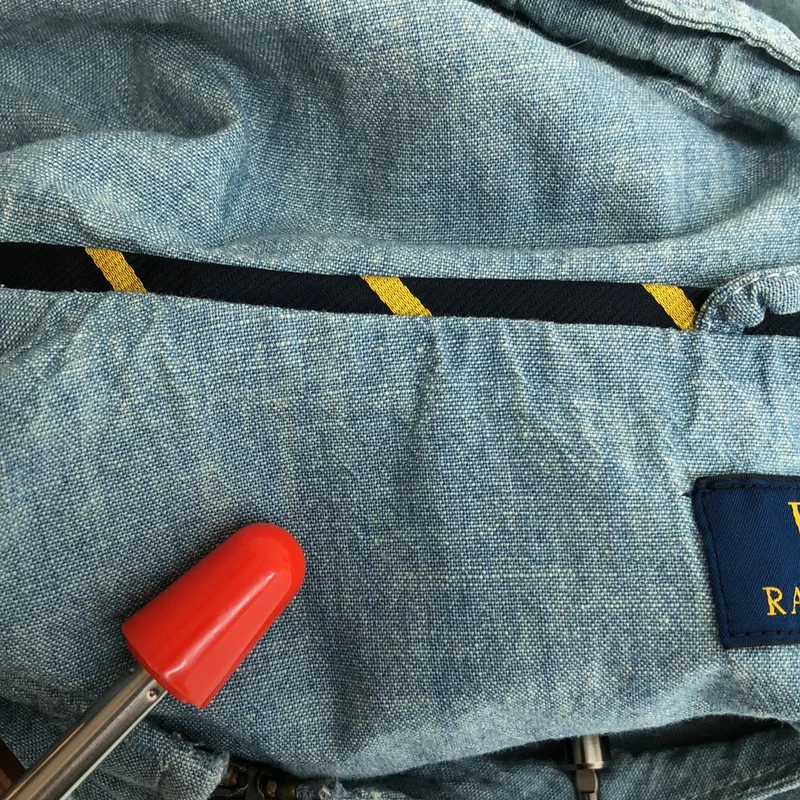 POLO RALPH LAUREN / ポロラルフローレン | シャンブレー フーデッドジャケット | S | レディース