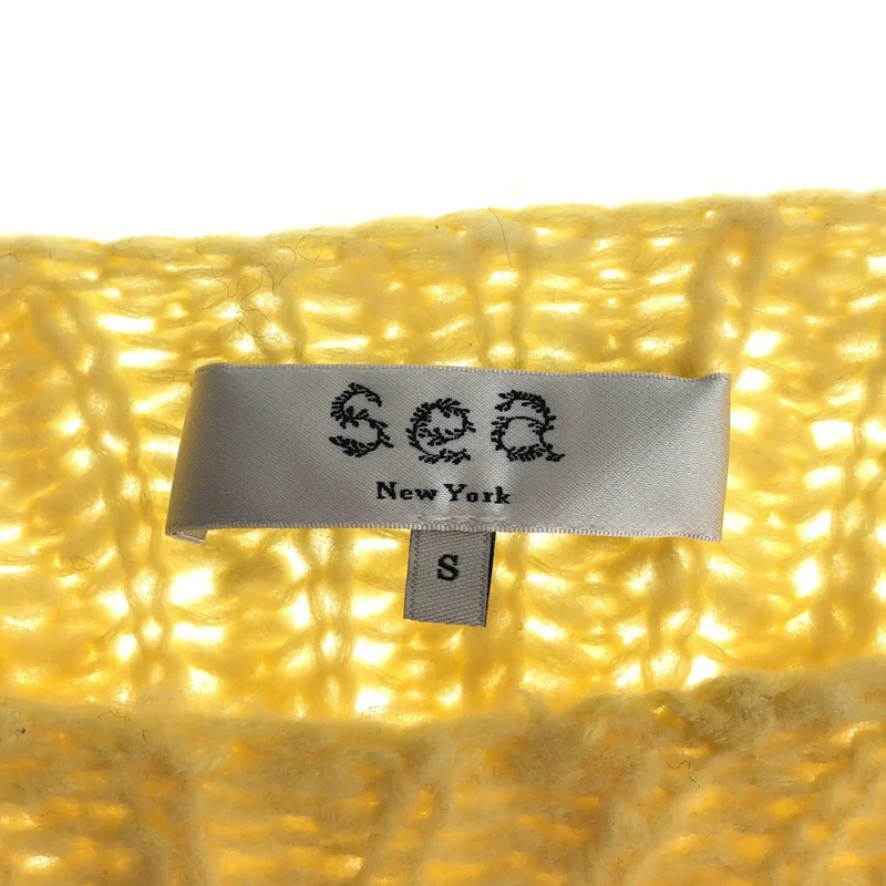 SEA / シー | ウール クルーネック ケーブルニット | S | レディース