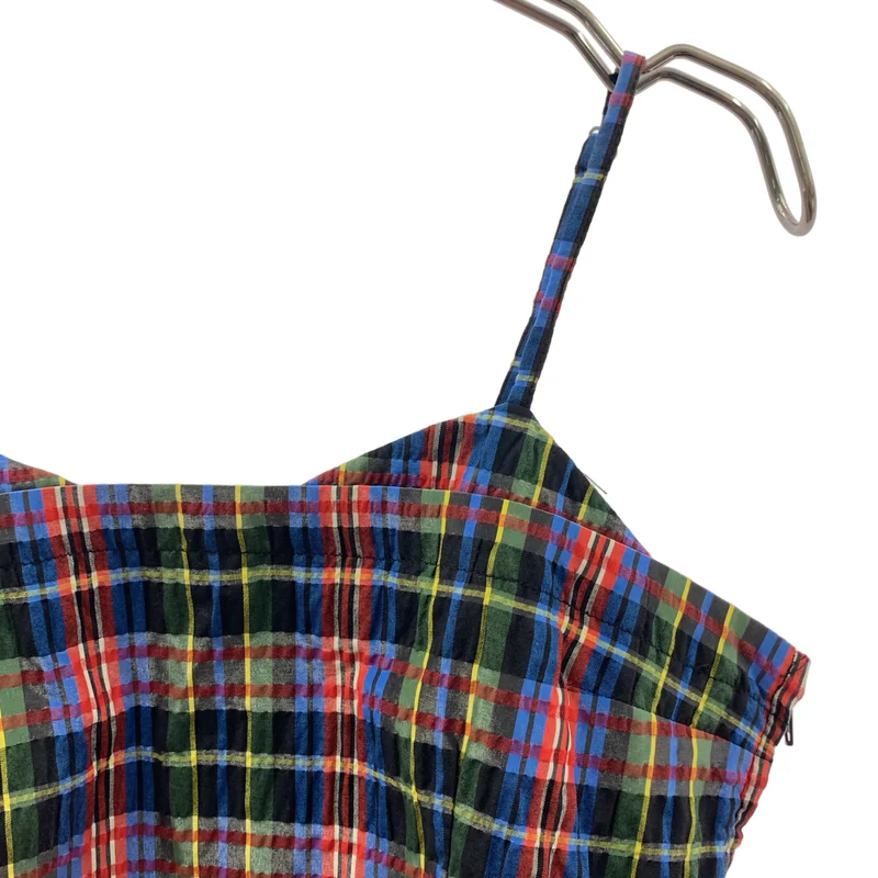 AMERI / アメリ | CHECK SET UP DRESS セットアップ / キャミソール スカート | S | レディース