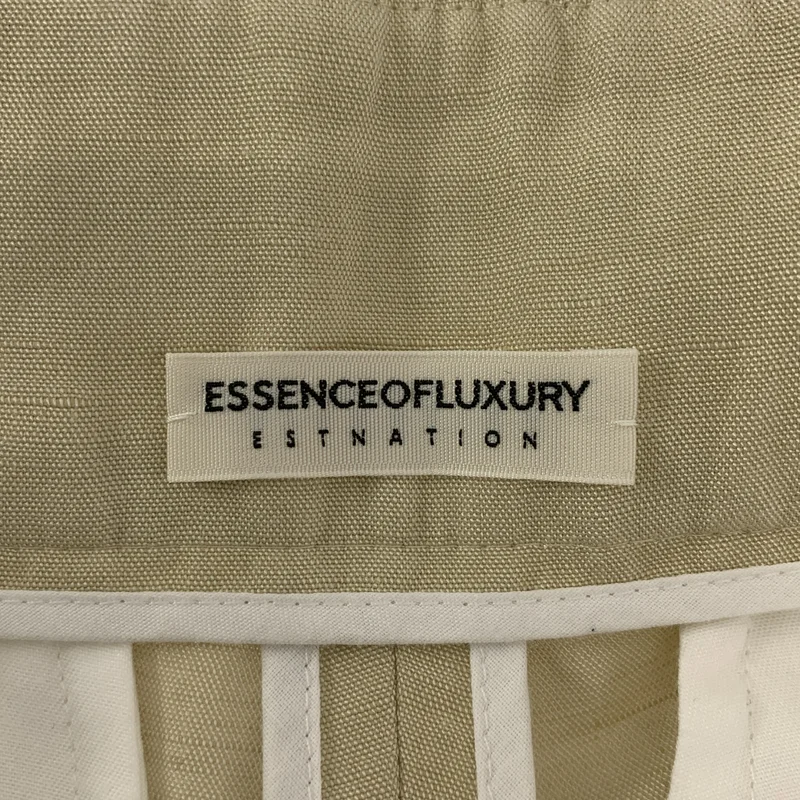 ESTNATION / エストネーション | ESSENCEOFLUXURY / レーヨン リネン アジャスター タック ワイド パンツ | 38 | レディース