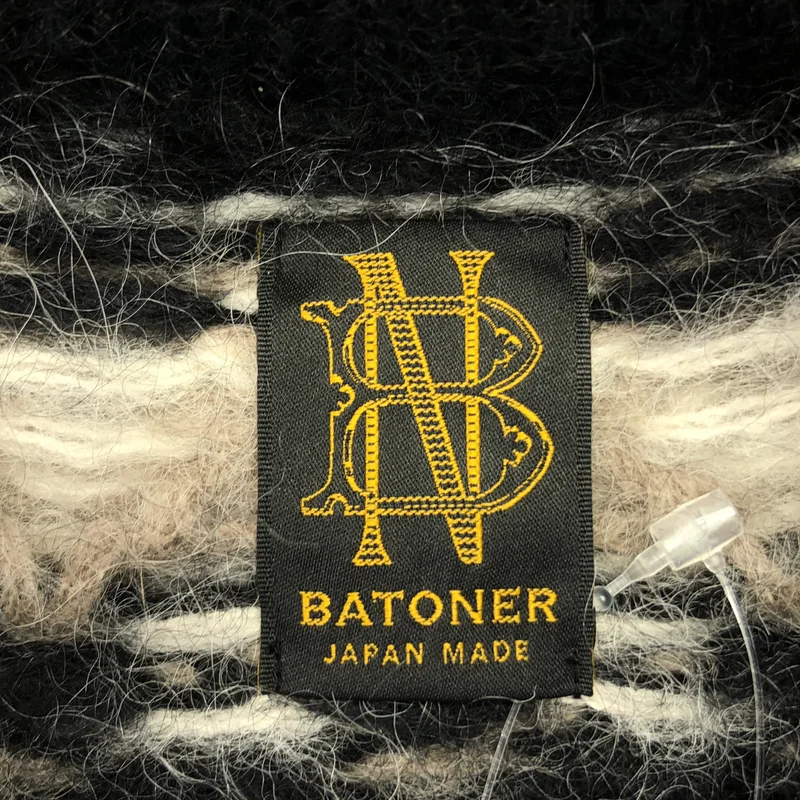 BATONER / バトナー | MOHAIR NORDIC CREW NECK / モヘヤ ノルディック ニット セーター | 2 | メンズ