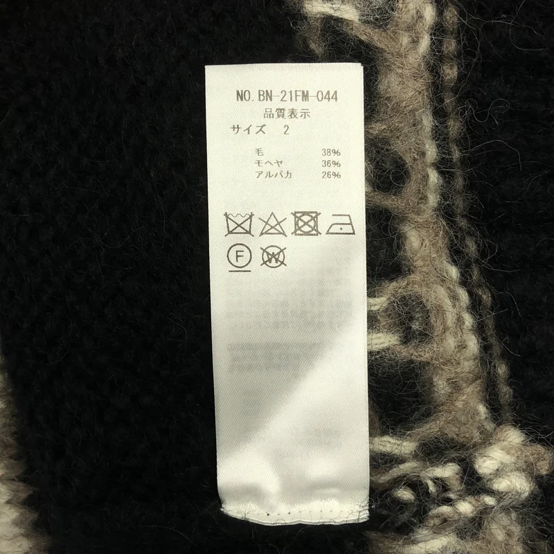 BATONER / バトナー | MOHAIR NORDIC CREW NECK / モヘヤ ノルディック ニット セーター | 2 | メンズ