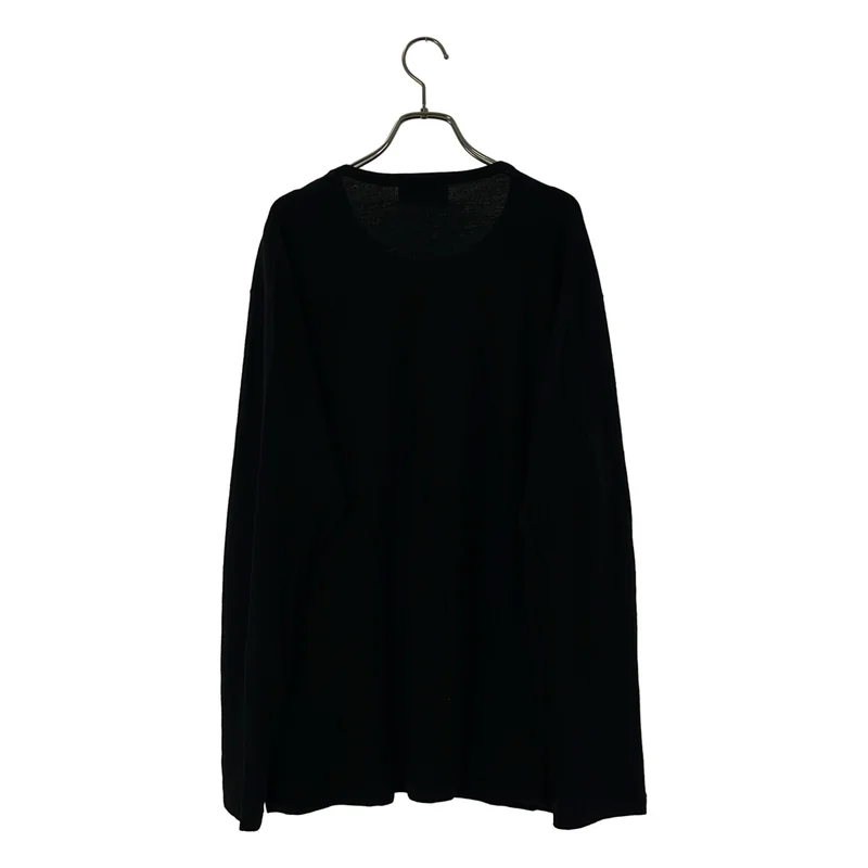 YOHJI YAMAMOTO POUR HOMME / ヨウジヤマモトプールオム | 2022AW | スーパー120s ウール エアー天竺 丸首長袖カットソー | 2 | メンズ