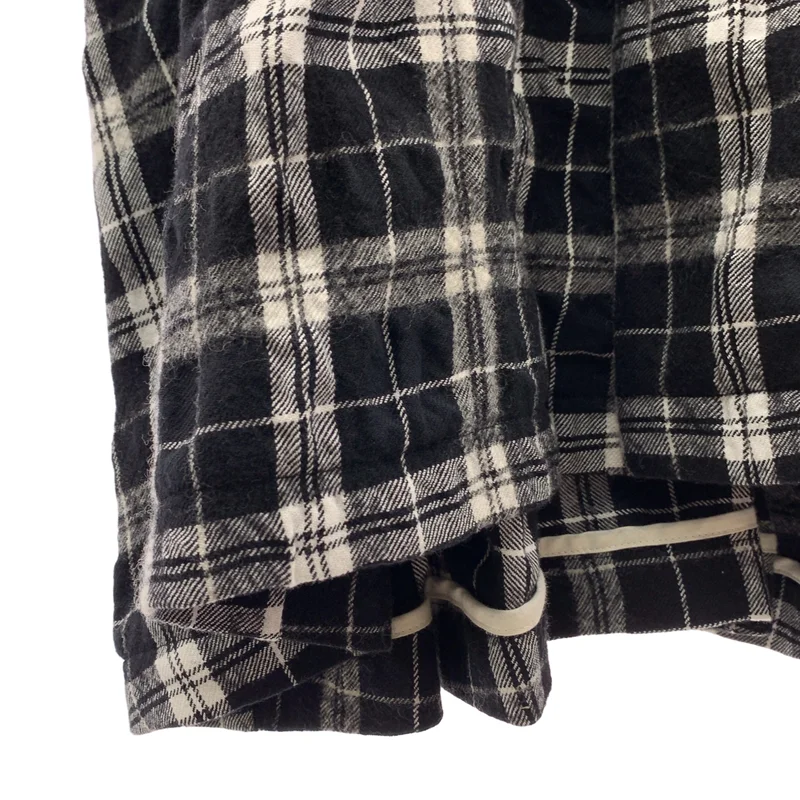 tao COMME des GARCONS / タオコムデギャルソン | 2023AW | ウール縮絨 チェック スタンドカラーワンピース | S | レディース