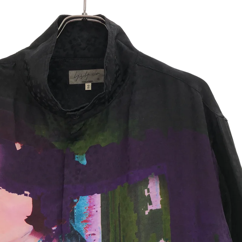 YOHJI YAMAMOTO POUR HOMME / ヨウジヤマモトプールオム | 2019SS | シルク 女柄シャツ HH-B17-407 | 2 | メンズ