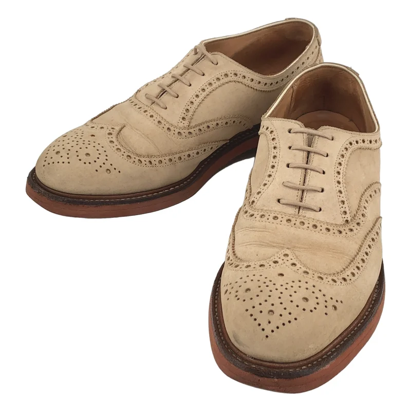 CROCKETT&JONES / クロケット&ジョーンズ | × BARNEYS NEWYORK / 別注 スエード ウィングチップ レースアップシューズ | 8 1/2 | メンズ