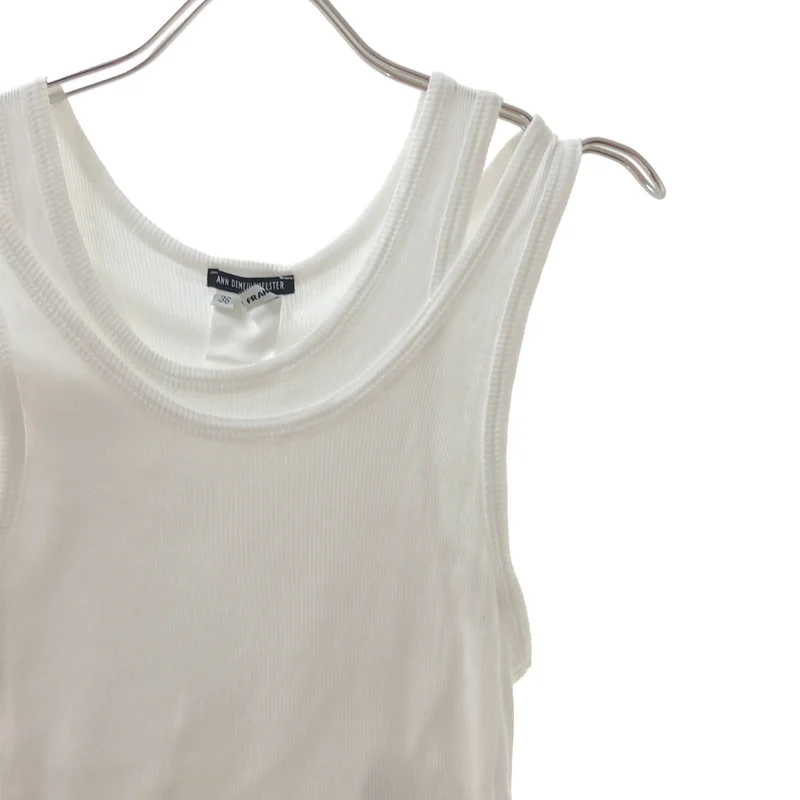 ANN DEMEULEMEESTER / アンドゥムルメステール | レイヤード タンクトップ 352-02-86013 | 36 | レディース