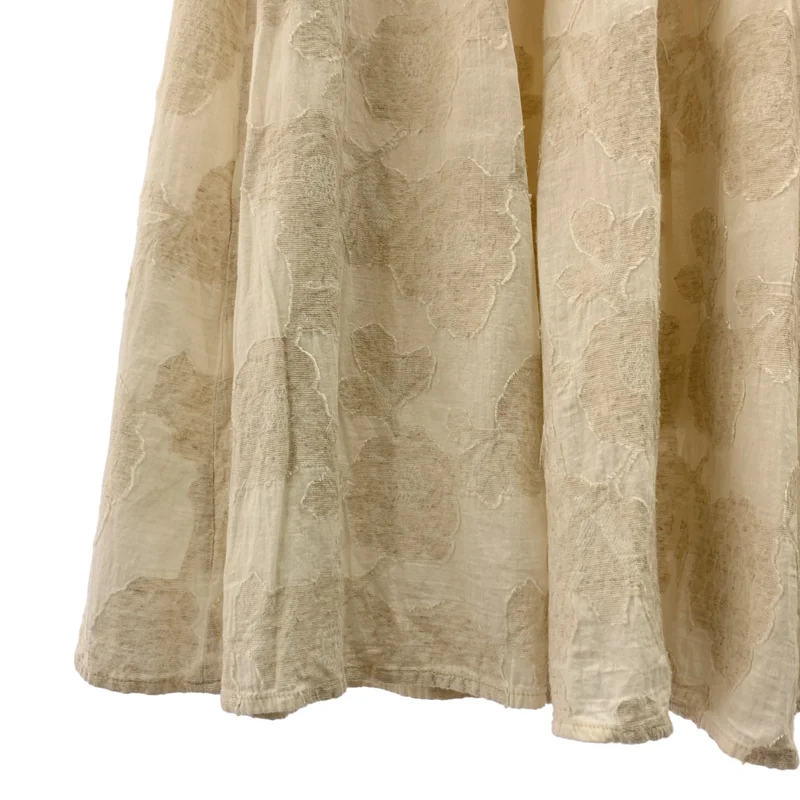 CLANE / クラネ | FLOWER JACQUARD SET UP / フラワー ジャガード シャツ ブラウス / サイドジップ スカート 総裏地 | F | レディース