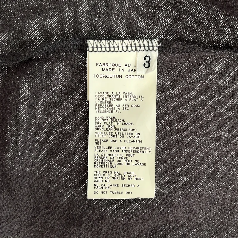 YOHJI YAMAMOTO POUR HOMME / ヨウジヤマモトプールオム | 2012SS | ノーカラー ダブル スウェットコート | 3 | メンズ