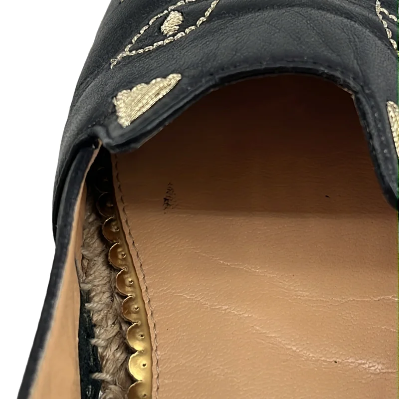 Charlotte Olympia / シャーロットオリンピア | レザー キャット エンブロイダリー シューズ | 37 | レディース