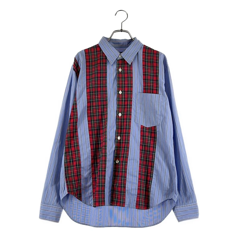 COMME des GARCONS HOMME DEUX / コムデギャルソンオムドゥ | 2014AW | タータンチェック ストライプ シャツ | S | メンズ