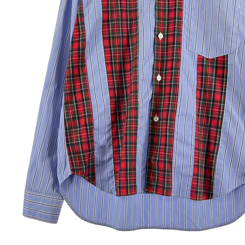 COMME des GARCONS HOMME DEUX / コムデギャルソンオムドゥ | 2014AW | タータンチェック ストライプ シャツ | S | メンズ