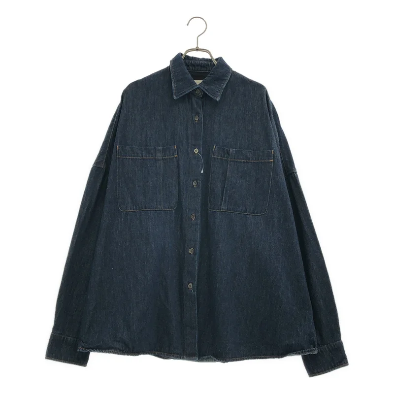 DRIES VAN NOTEN / ドリスヴァンノッテン | 2023SS | オーバーサイズ デニムシャツ | XS | レディース