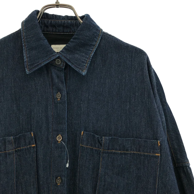 DRIES VAN NOTEN / ドリスヴァンノッテン | 2023SS | オーバーサイズ デニムシャツ | XS | レディース
