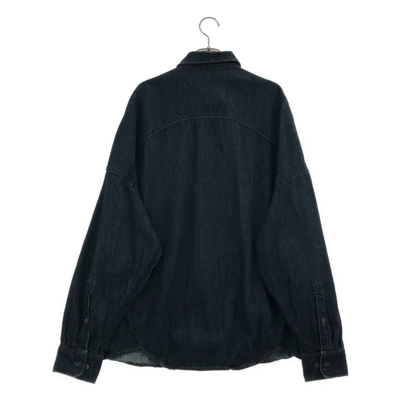 DRIES VAN NOTEN / ドリスヴァンノッテン | 2023SS | オーバーサイズ デニムシャツ | XS | レディース