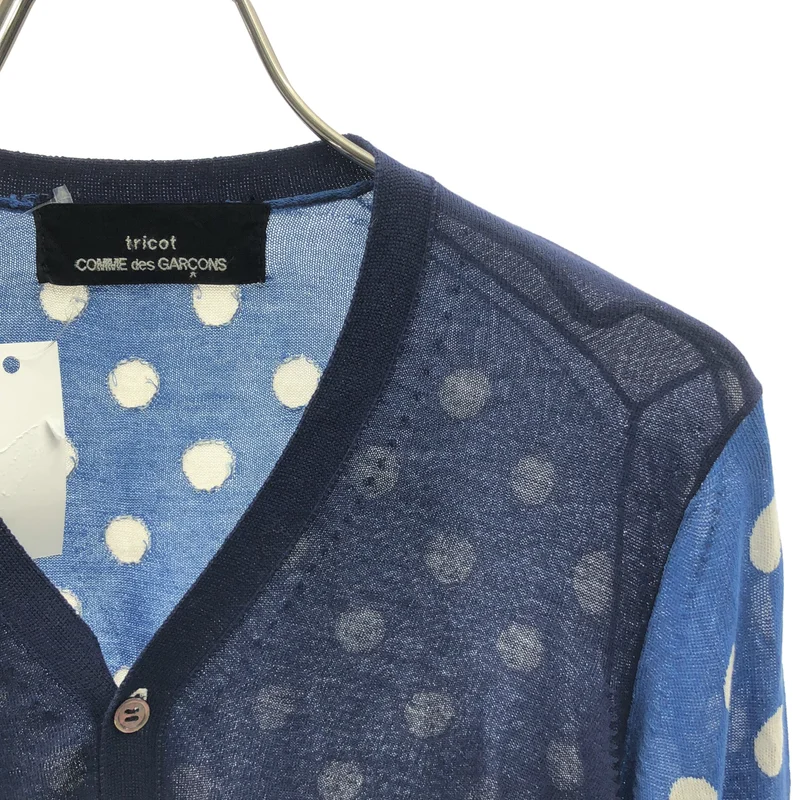 tricot COMME des GARCONS / トリココムデギャルソン | 2013SS | ドット 切替 カーディガン |
