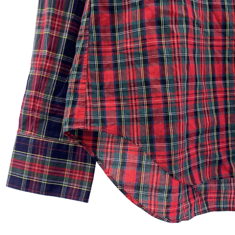 COMME des GARCONS GIRL / コムデギャルソンガール | 2020AW | タータンチェック 丸襟 シャツ ブラウス | S | レディース