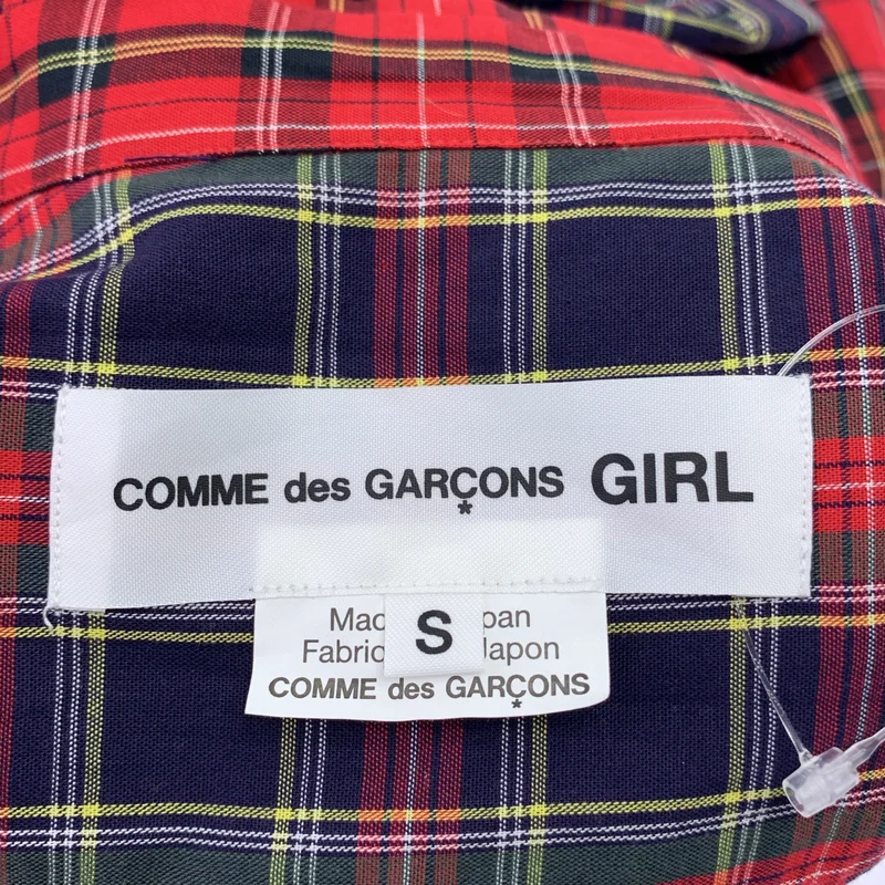 COMME des GARCONS GIRL / コムデギャルソンガール | 2020AW | タータンチェック 丸襟 シャツ ブラウス | S | レディース