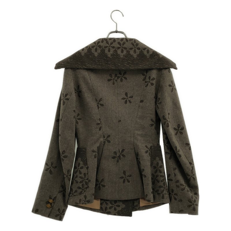 Vivienne Westwood / ヴィヴィアンウエストウッド | 90s フラワープリントダブルブレストジャケット | 42 | レディース