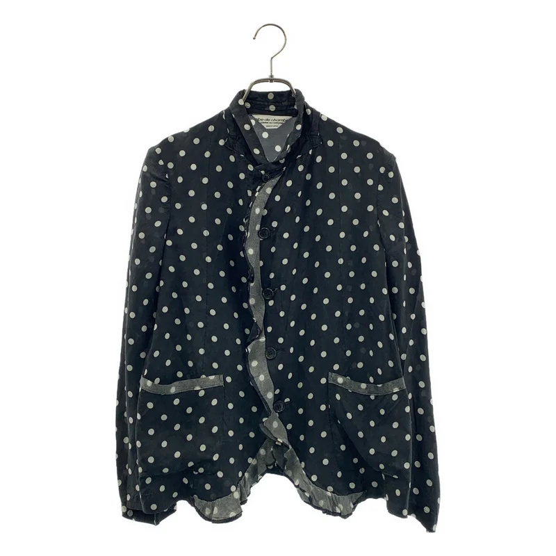 robe de chambre COMME des GARCONS / ローブドシャンブルコムデギャルソン | 2001AW | キュプラ ドット フリル シングルジャケット |