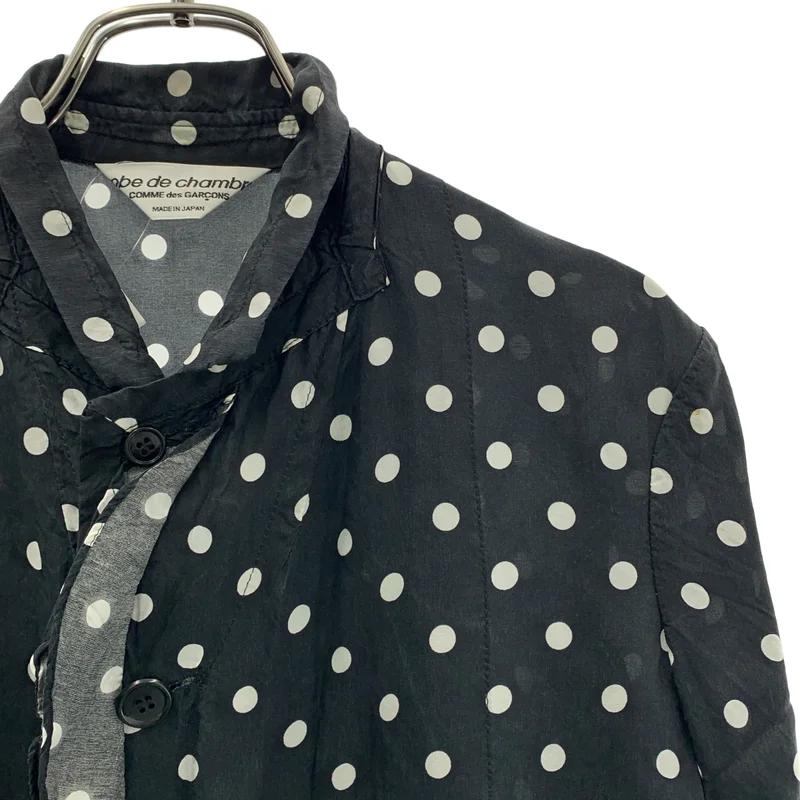 robe de chambre COMME des GARCONS / ローブドシャンブルコムデギャルソン | 2001AW | キュプラ ドット フリル シングルジャケット |