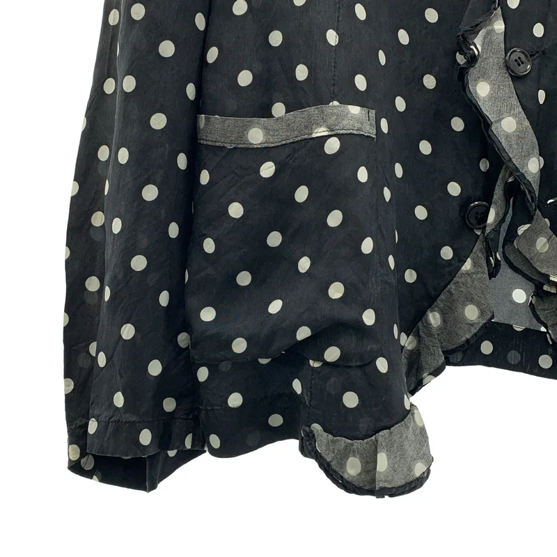 robe de chambre COMME des GARCONS / ローブドシャンブルコムデギャルソン | 2001AW | キュプラ ドット フリル シングルジャケット |