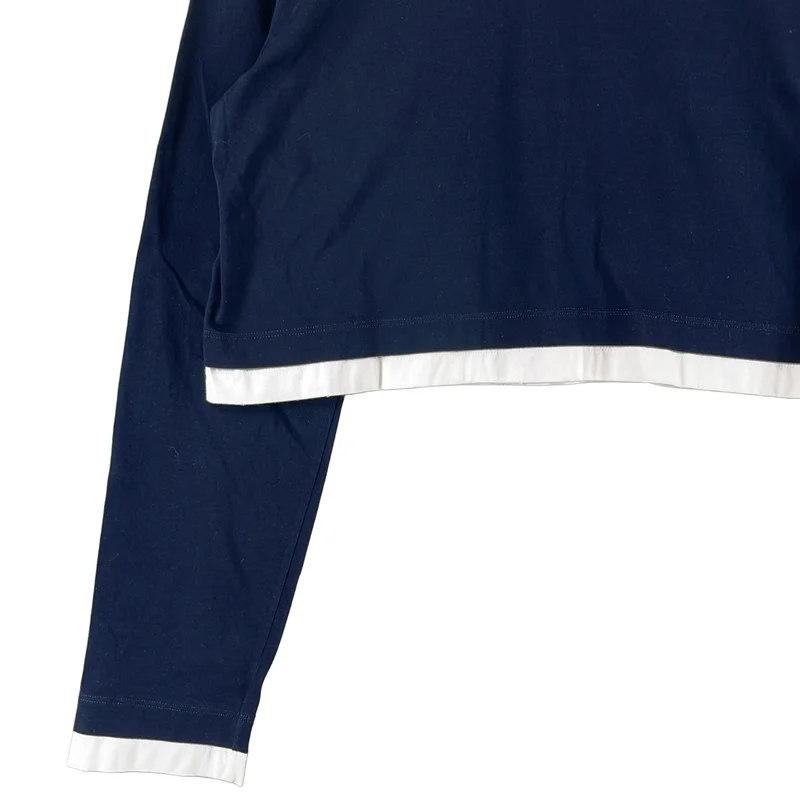 PRADA / プラダ | 2024 | Fabric Triangle Logo トライアングルロゴ  カットソー | XS | レディース