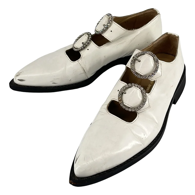 COMME des GARCONS / コムデギャルソン | ビジューバックルレザーシューズ | 22 | レディース