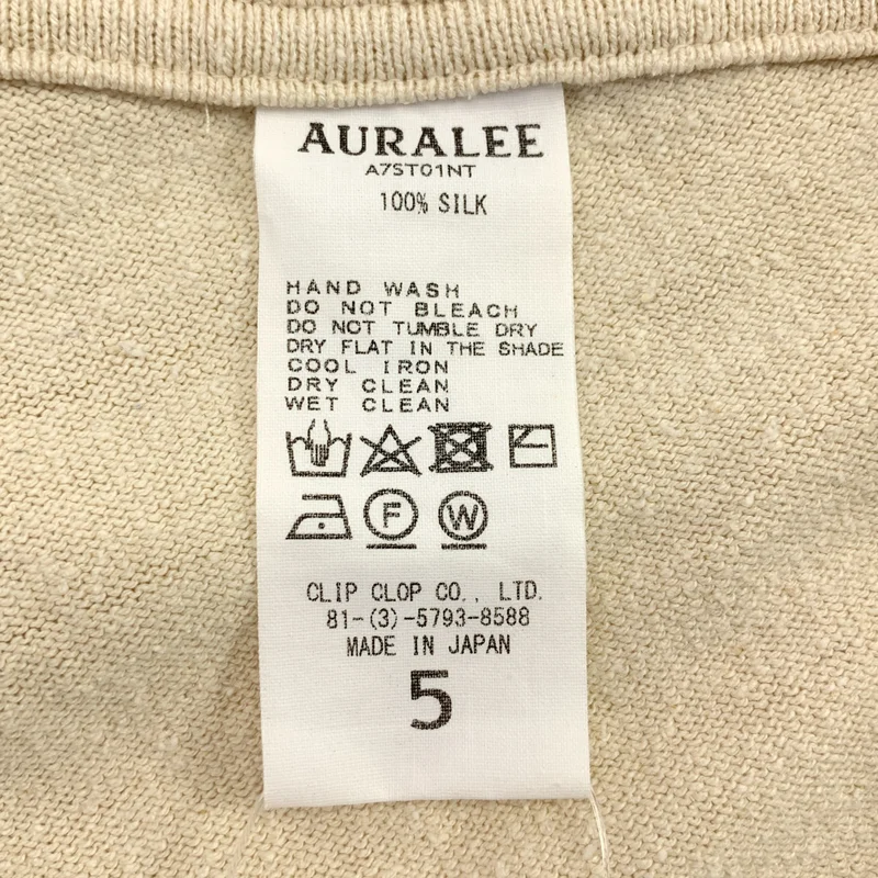 AURALEE / オーラリー | SILK BIG TEE / シルク ビッグ Tシャツ | 5 | メンズ