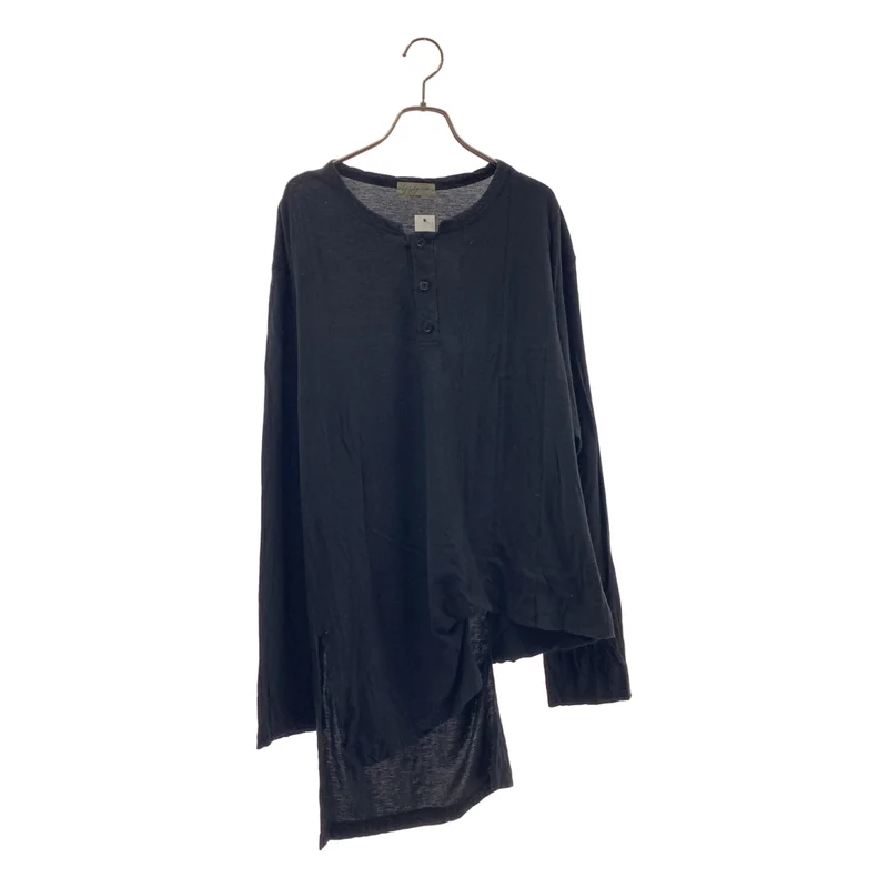 YOHJI YAMAMOTO POUR HOMME / ヨウジヤマモトプールオム | 2011SS | 変形 アシンメトリー ヘンリーネック カットソー | 3 | メンズ
