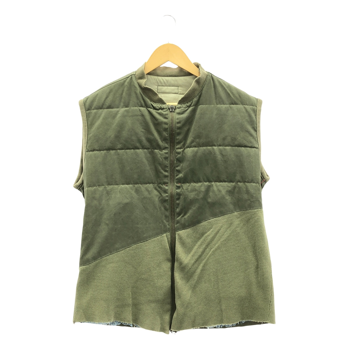 GREG LAUREN / グレッグローレン | 50/50 ARMY NYLON DENIM VEST / 再