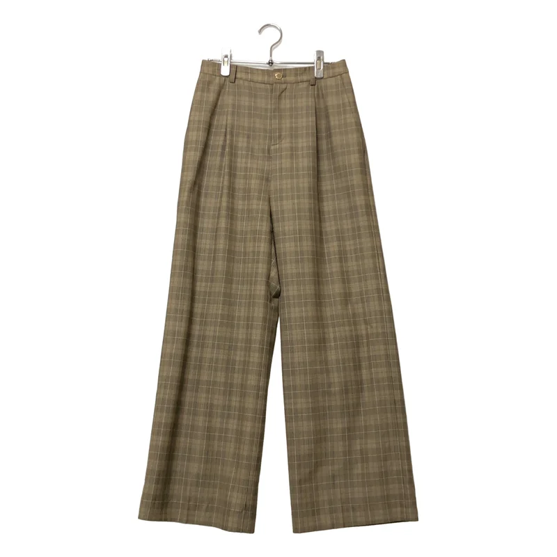 MACKINTOSH / マッキントッシュ | ウール チェック トロパンツ | 38 | レディース