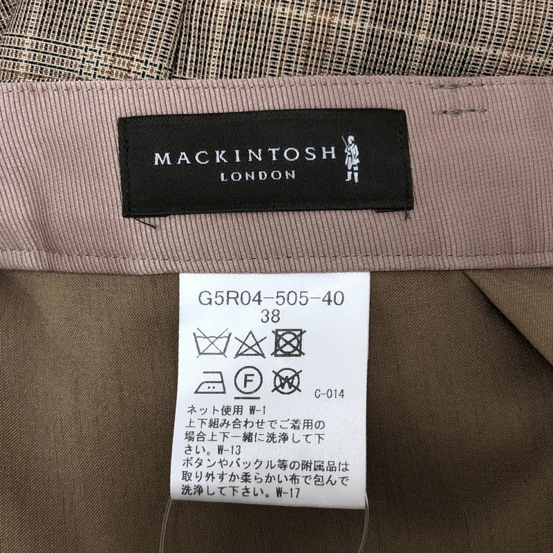 MACKINTOSH / マッキントッシュ | ウール チェック トロパンツ | 38 | レディース