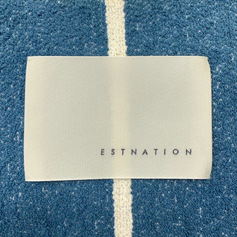 ESTNATION / エストネーション | ストライプ フリンジ ベルテッドコート | 38 | レディース
