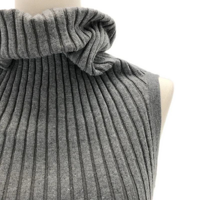 Acne Studios / アクネストゥディオズ | ウール タートルネック ノースリーブ リブ ニットワンピース | S | レディース