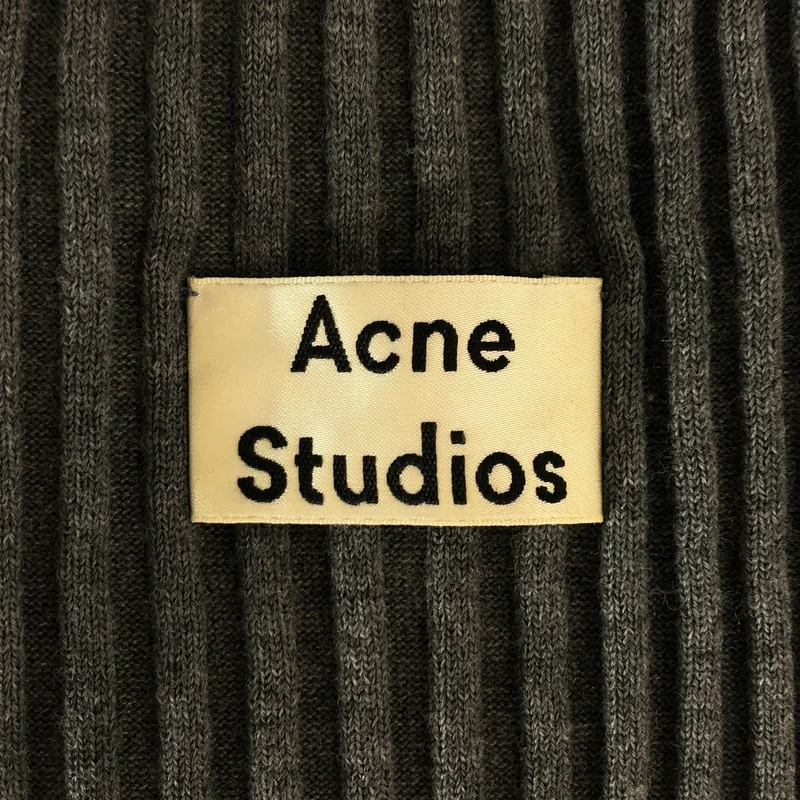 Acne Studios / アクネストゥディオズ | ウール タートルネック ノースリーブ リブ ニットワンピース | S | レディース