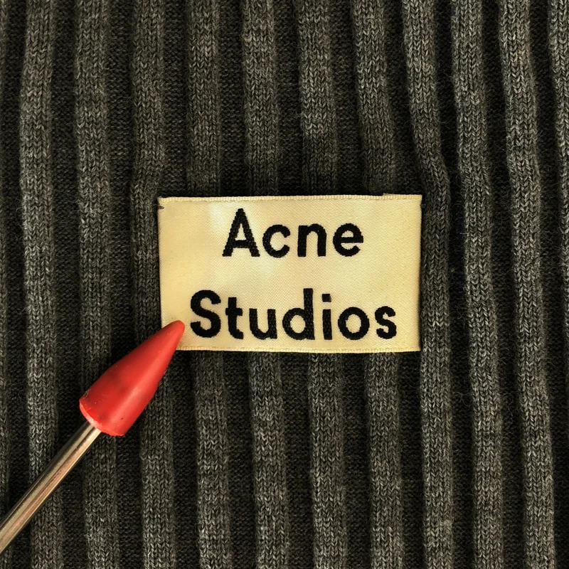Acne Studios / アクネストゥディオズ | ウール タートルネック ノースリーブ リブ ニットワンピース | S | レディース