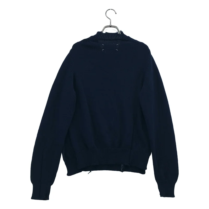 Maison Margiela / メゾンマルジェラ | 2022SS | コットン ダメージ加工 クルーネック ニット | L | レディース