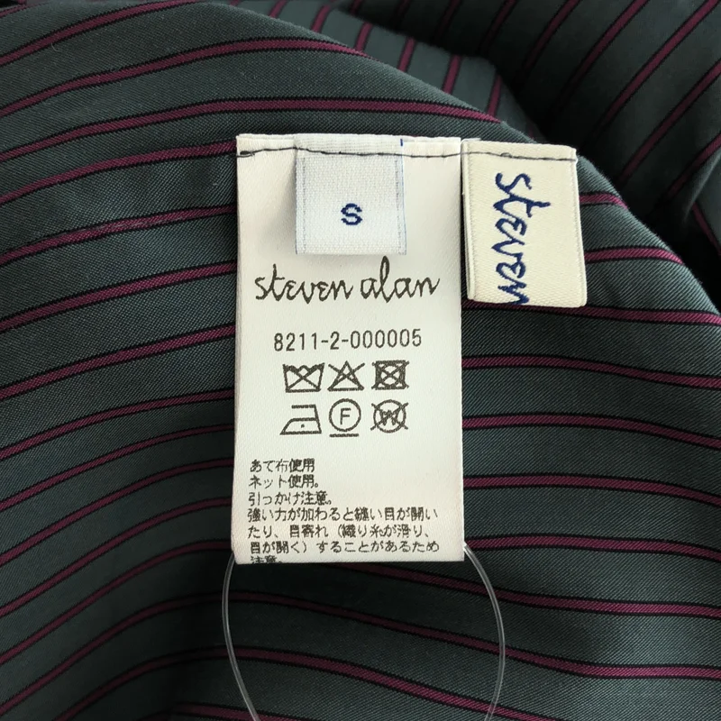 steven alan / スティーブンアラン | ストライプ フーデッドシャツ | S | レディース