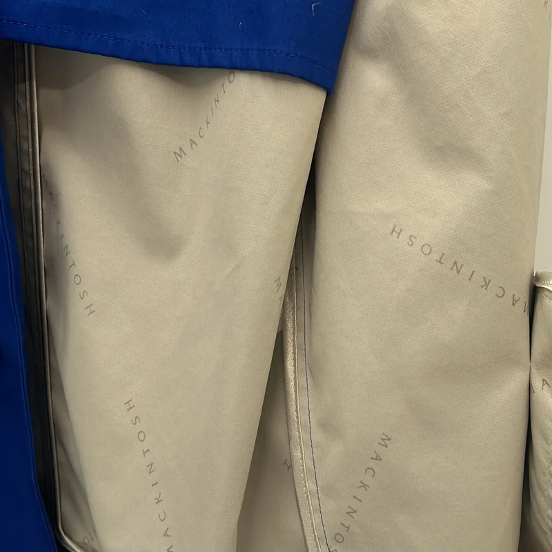 MACKINTOSH / マッキントッシュ | × LoroPiana / ロロ・ピアーナ フライフロント コート フーディ / ロゴ総裏地 | 38 | メンズ
