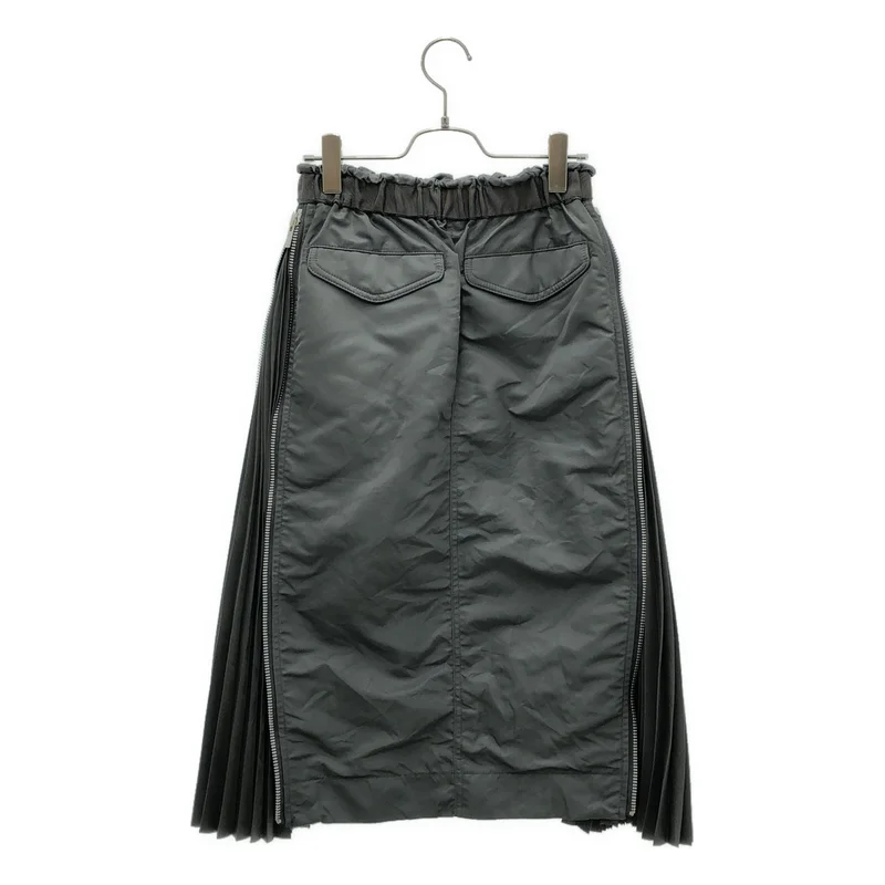 sacai / サカイ | 2023AW | Nyron Twill Skirt ジップ ロングスカート | 0 | レディース