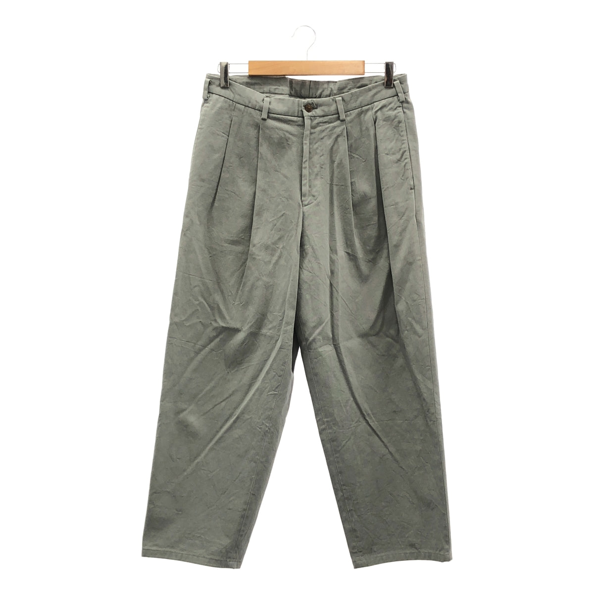 美品】 HEUGN / ユーゲン | ウール 2タック テーパード トラウザーズ