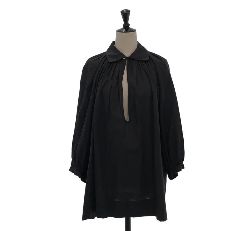 tricot COMME des GARCONS / トリココムデギャルソン | 2014SS | コットン リネン ギャザー プルオーバー ブラウス | M | レディース