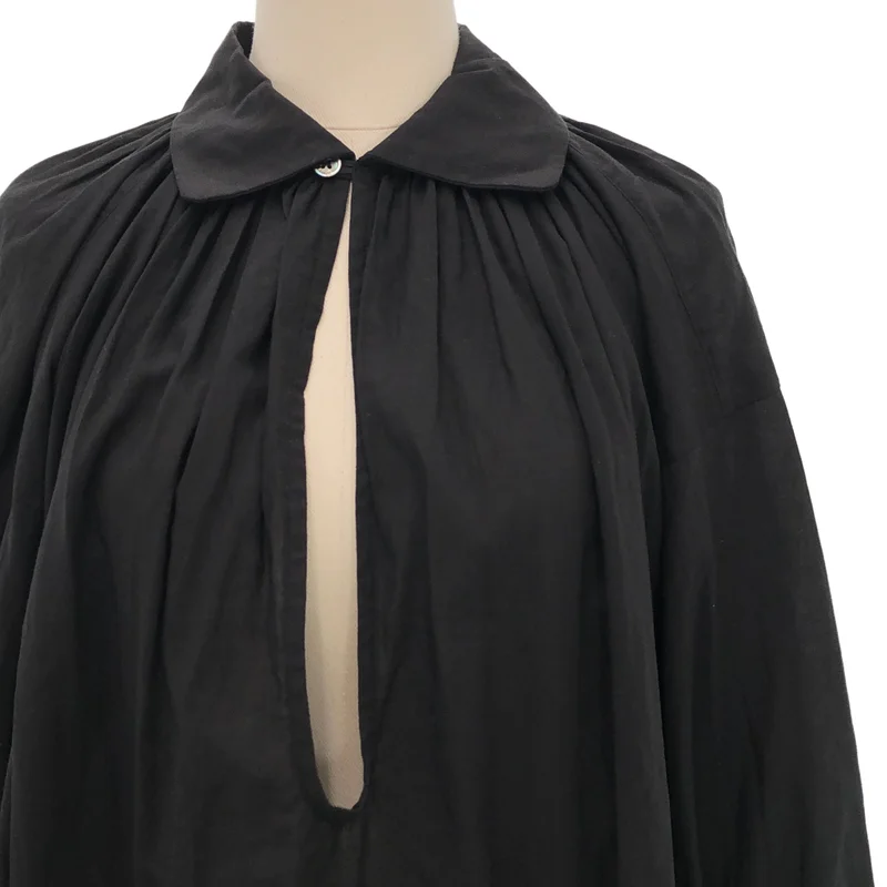 tricot COMME des GARCONS / トリココムデギャルソン | 2014SS | コットン リネン ギャザー プルオーバー ブラウス | M | レディース
