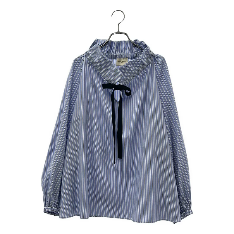 UNITED ARROWS / ユナイテッドアローズ | ギャザーフリル リボンブラウス 1521-162-1482 | 36 | レディース