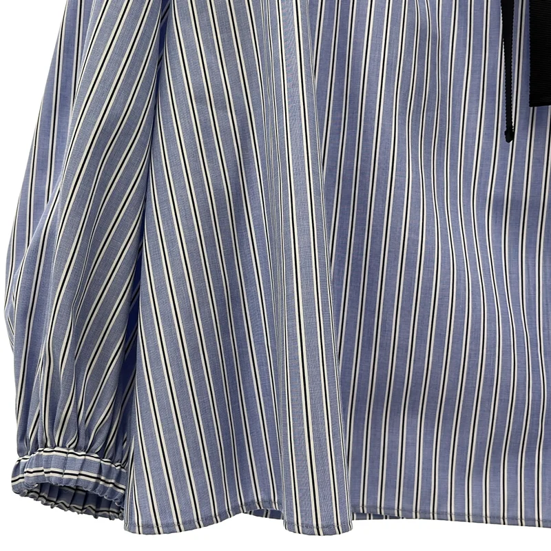 UNITED ARROWS / ユナイテッドアローズ | ギャザーフリル リボンブラウス 1521-162-1482 | 36 | レディース