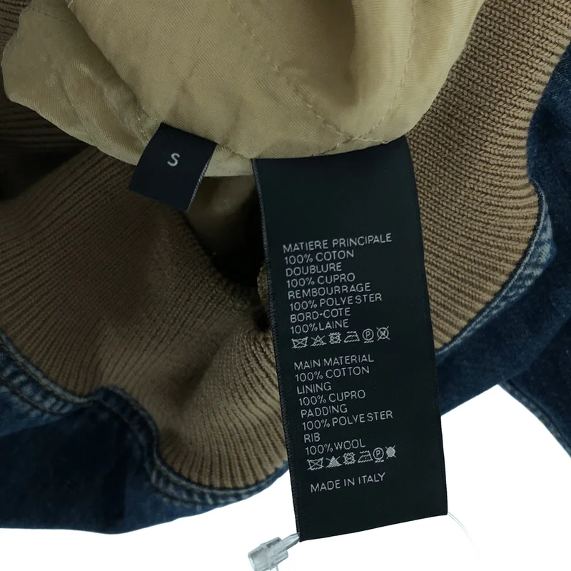 CELINE / セリーヌ | デニム キルティング ジップパーカー | S | レディース