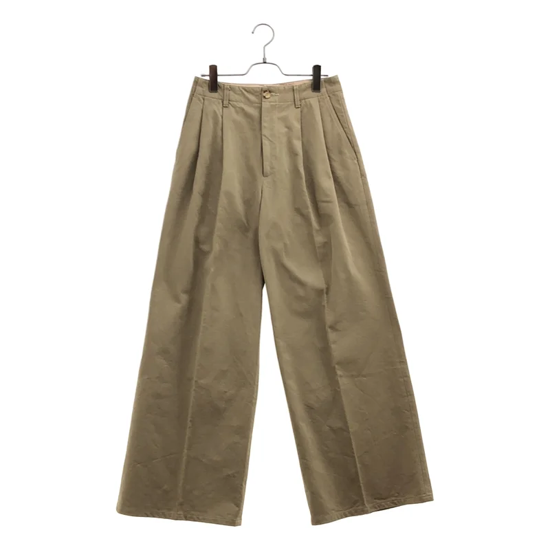 AURALEE / オーラリー | WASHED FINX CHINO TUCK WIDE PANTS パンツ | 1 | レディース